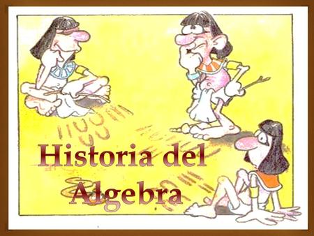 Historia del Algebra.