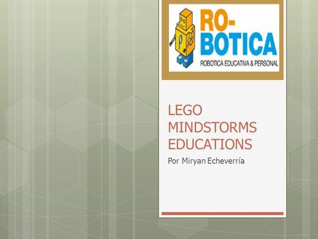 LEGO MINDSTORMS EDUCATIONS