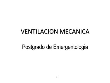 Postgrado de Emergentologia