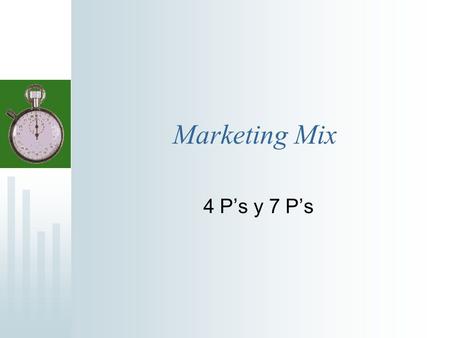 Marketing Mix 4 P’s y 7 P’s.