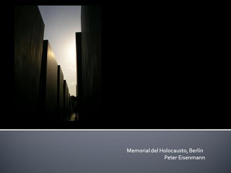 Memorial del Holocausto, Berlín