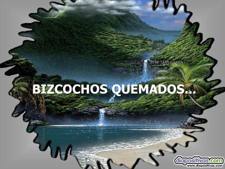 BIZCOCHOS QUEMADOS....