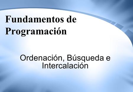 Fundamentos de Programación