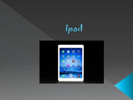  Usted tiene que mantener iPad Aire creerlo. Está a sólo 7,5 milímetros de espesor y pesa sólo una libra. La impresionante pantalla Retina se encuentra.