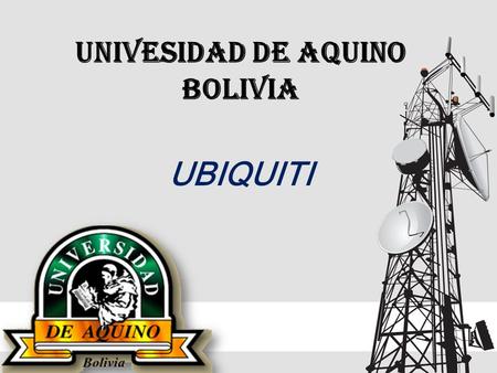 UNIVESIDAD DE AQUINO BOLIVIA