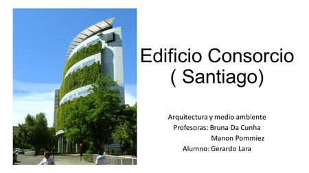 Edificio Consorcio ( Santiago)