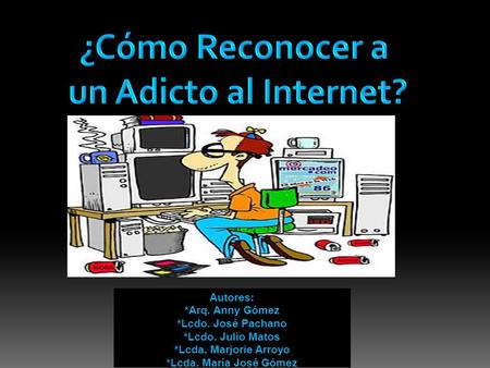 Autores: *Arq. Anny Gómez *Lcdo. José Pachano *Lcdo. Julio Matos *Lcda. Marjorie Arroyo *Lcda. María José Gómez.