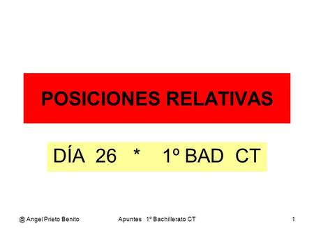 Apuntes 1º Bachillerato CT