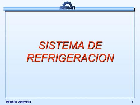 SISTEMA DE REFRIGERACION