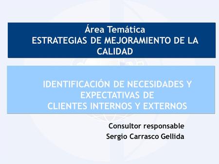 Área Temática ESTRATEGIAS DE MEJORAMIENTO DE LA CALIDAD