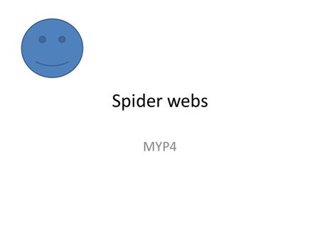 Spider webs MYP4. Llamar A Mi madre A Mi padre A mis abuelos a mis amigos A Mis primas.