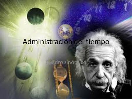 Administración del tiempo