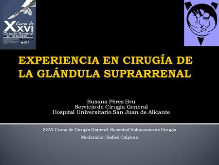 EXPERIENCIA EN CIRUGÍA DE LA GLÁNDULA SUPRARRENAL