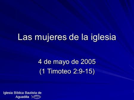 Las mujeres de la iglesia