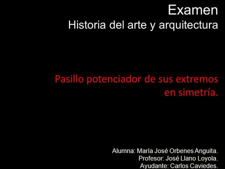 Examen Historia del arte y arquitectura