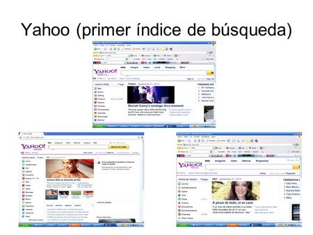 Yahoo (primer índice de búsqueda)