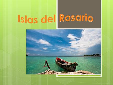  Departamento: Bolívar, Colombia.  Superficie: 20 km.  Población: 1300 habitantes.  Separación costa: 46 Km de Cartagena de Indias.  Parque Nacional.