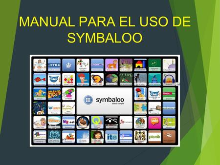 MANUAL PARA EL USO DE SYMBALOO