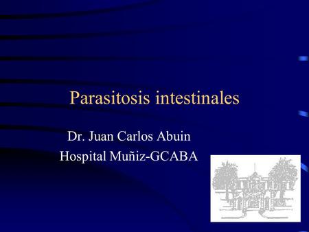 Parasitosis intestinales