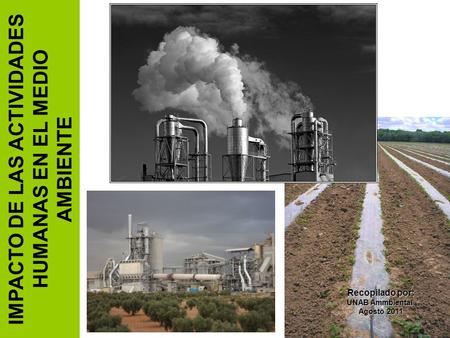 IMPACTO DE LAS ACTIVIDADES HUMANAS EN EL MEDIO AMBIENTE