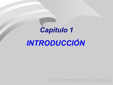 Capítulo 1 INTRODUCCIÓN.