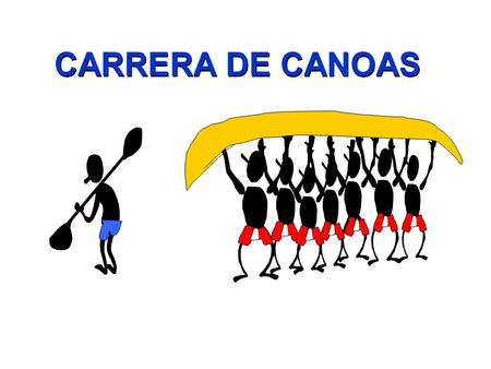 CARRERA DE CANOAS Una oficina gubernamental de México y otra de Japón decidieron enfrentarse en una carrera de canoas con ocho hombres cada una.
