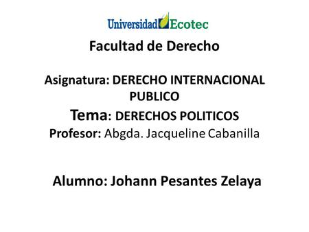 Alumno: Johann Pesantes Zelaya