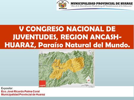 Expositor: Eco. José Ricardo Palma Coral