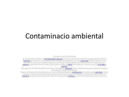 Contaminacio ambiental