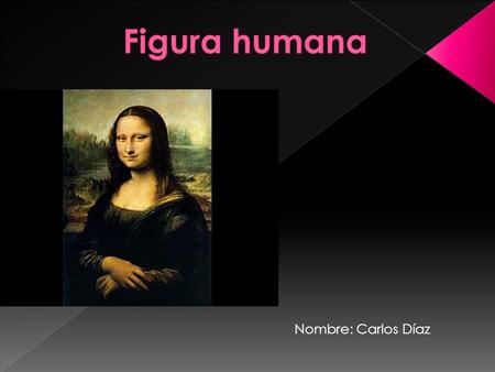 Figura humana Nombre: Carlos Díaz.