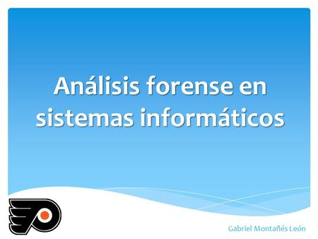 Análisis forense en sistemas informáticos