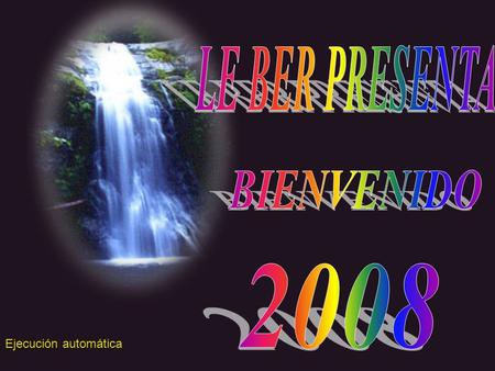 Ejecución automática Mi Dios para el Año Nuevo …