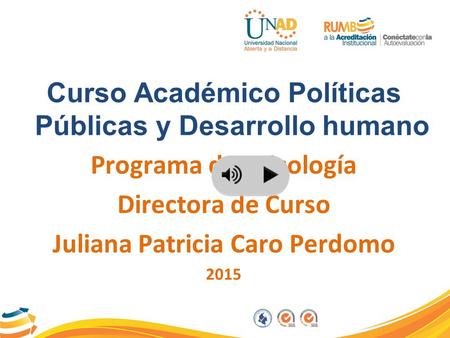 Curso Académico Políticas Públicas y Desarrollo humano
