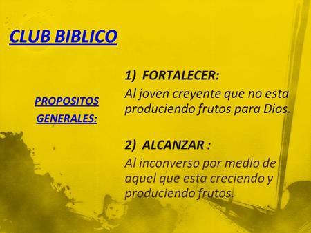 CLUB BIBLICO FORTALECER:
