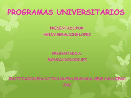 FACULTAD PROGRAMAS DE PREGRADO PROGRAMAS DE POSTGRADO PROGRAMAS DE ESPECIALIZACION Bellas artes y humanidades Licenciatura en Artes Visuales. Maestría.