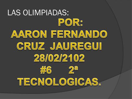 AARON FERNANDO CRUZ JAUREGUI