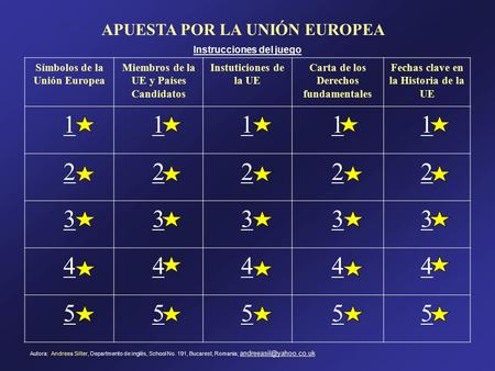 APUESTA POR LA UNIÓN EUROPEA Símbolos de la Unión Europea