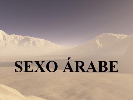 SEXO ÁRABE.