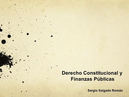 Derecho Constitucional y