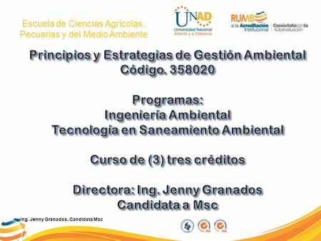 Principios y Estrategias de Gestión Ambiental Código