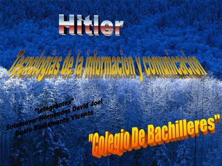 ¿Quién fue Hitler? Fue un político alemán de origen austriaco, líder, ideólogo y miembro original del Partido Nacionalsocialista Alemán de los Trabajadores.
