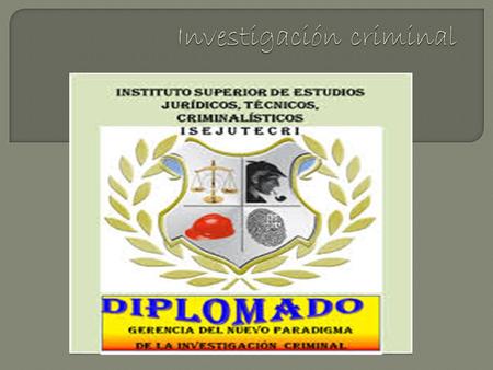 La investigación es un procedimiento que como objetivo tiene investigar sucesos o crímenes a las otras personas que inocentemente mueren.