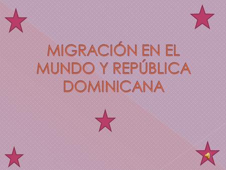 Como todos sabemos aquí en RD, como en otros países del mundo existe la migración, tanto de RD hasta, EE.UU., como hacia México, España y otros…