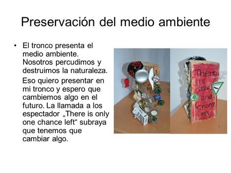 Preservación del medio ambiente