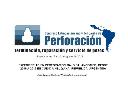 Juan Ignacio Hechem, Weatherford International