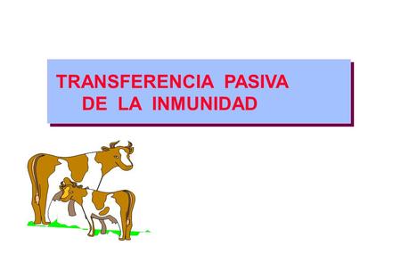 TRANSFERENCIA PASIVA DE LA INMUNIDAD.