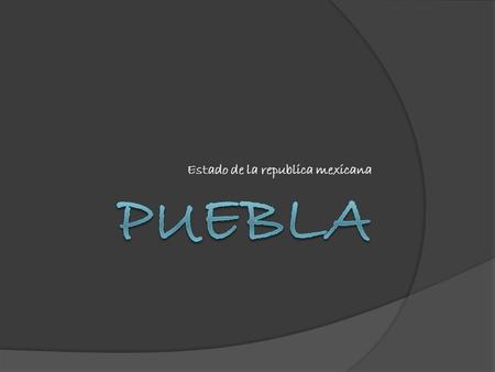 Estado de la republica mexicana