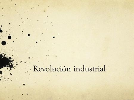 Revolución industrial