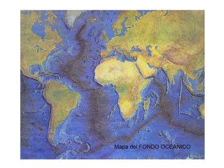 Mapa del FONDO OCEÁNICO