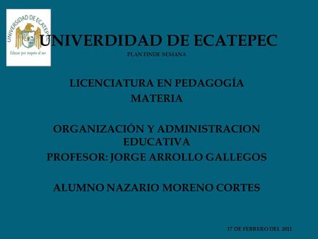 UNIVERDIDAD DE ECATEPEC